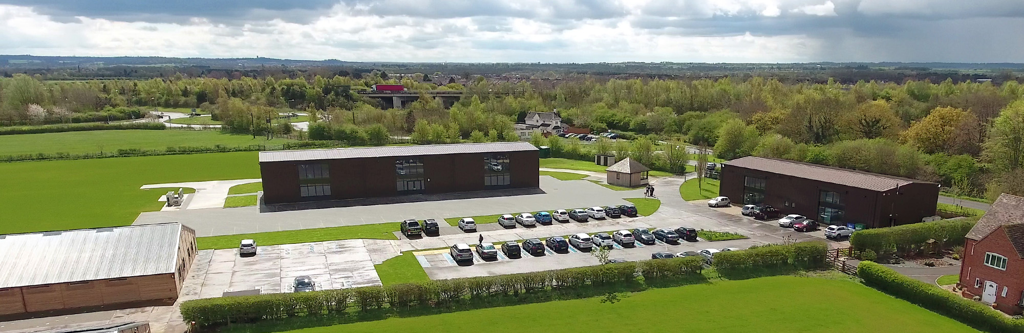 Aerial of bowlers